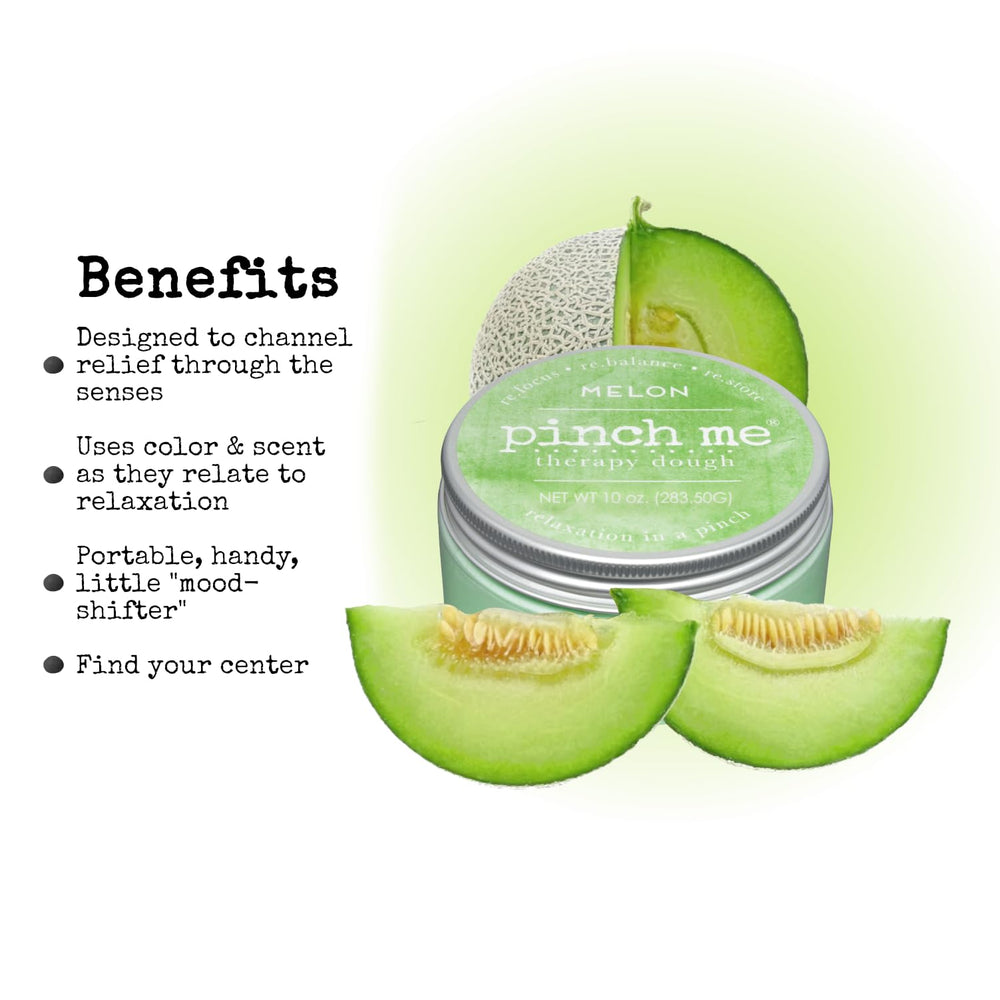 Pinch Me Therapy Dough Melon squeeze: calming scent aids mood during breaks