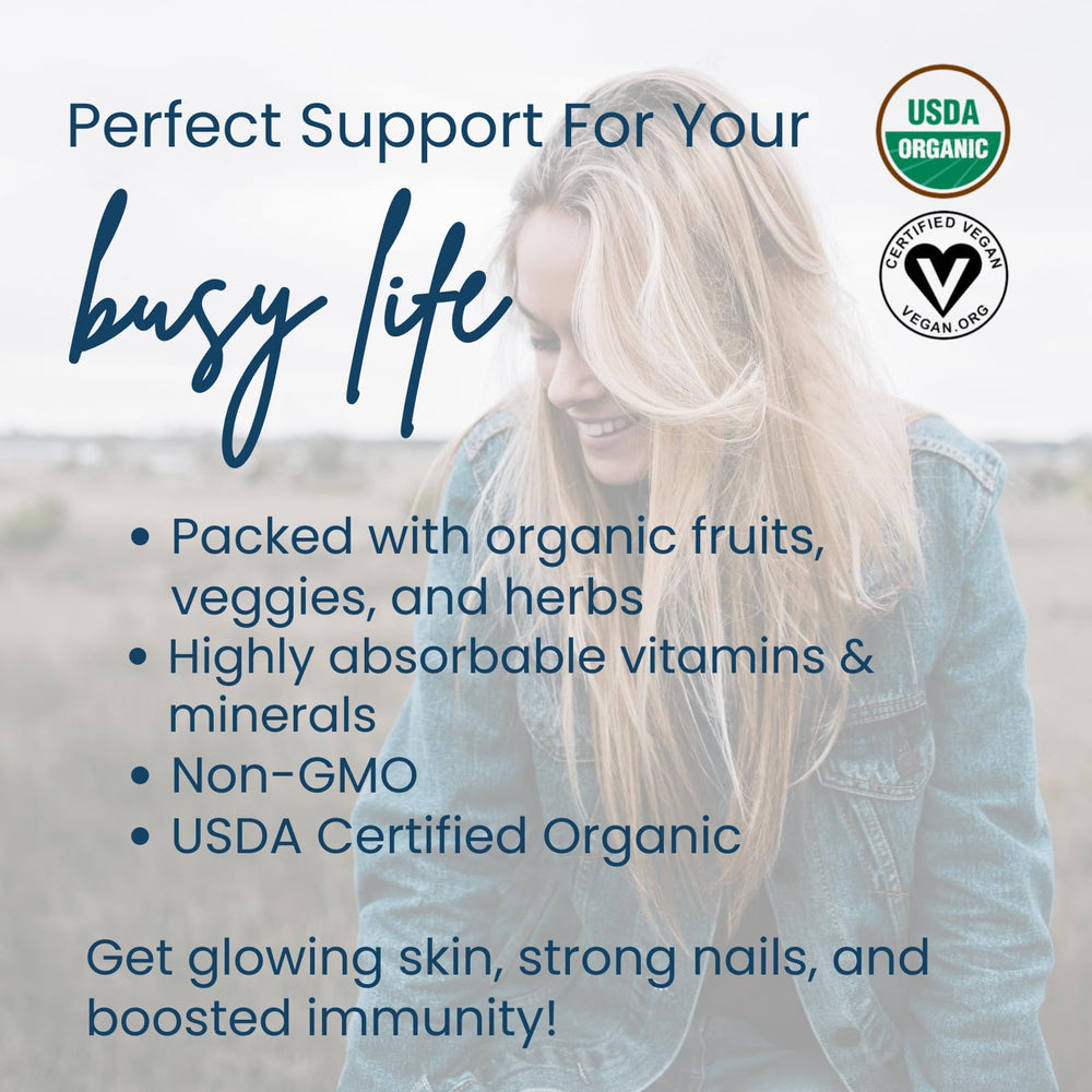 Pine Hill Farm Organic Women’s Multi ingredient blend with shiitake and moringa