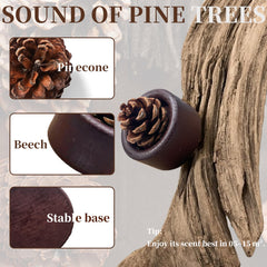 Pinecone Passive Diffuser in a bedroom provides calm aromas.