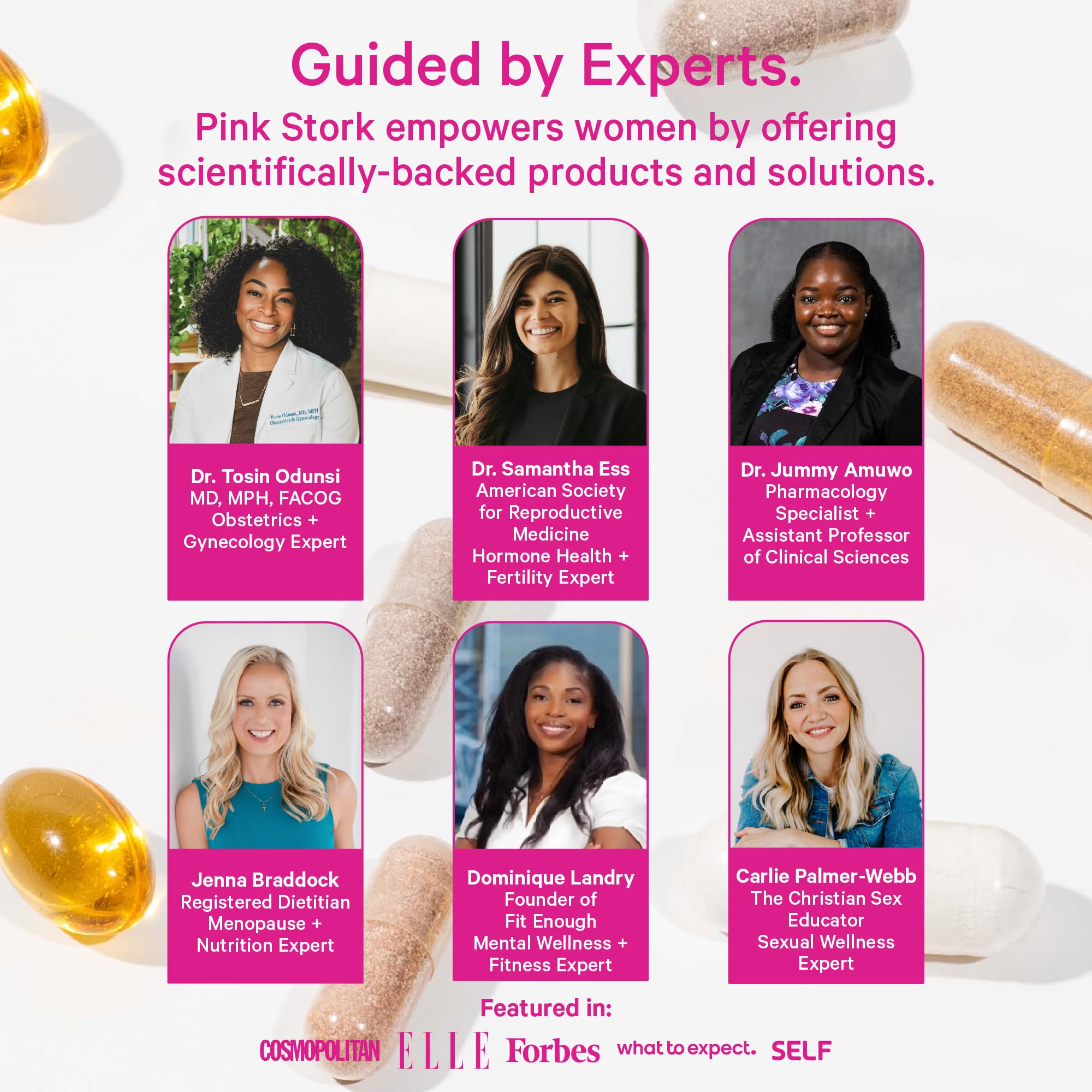 Third-party tested badge on Pink Stork Lactation Sweets packaging.