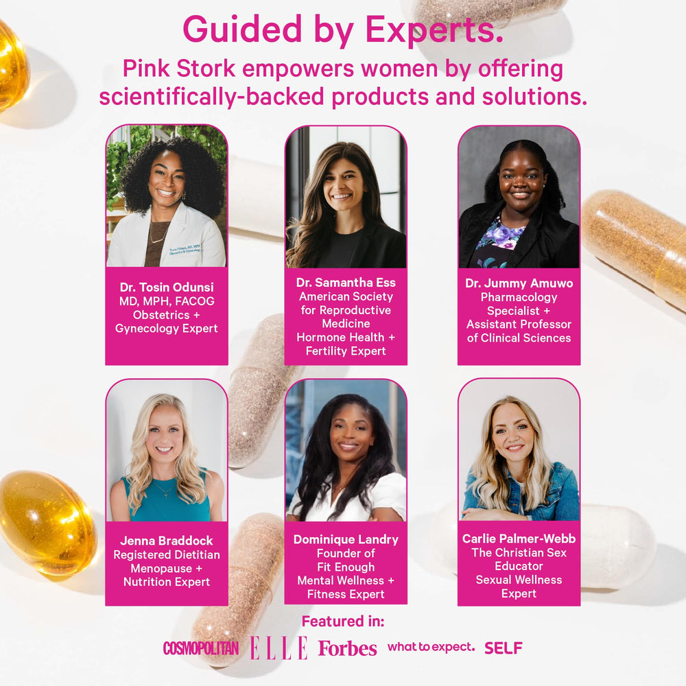 Pink Stork Postpartum Mood Support vitamin D3 emphasis for immune mood balance.