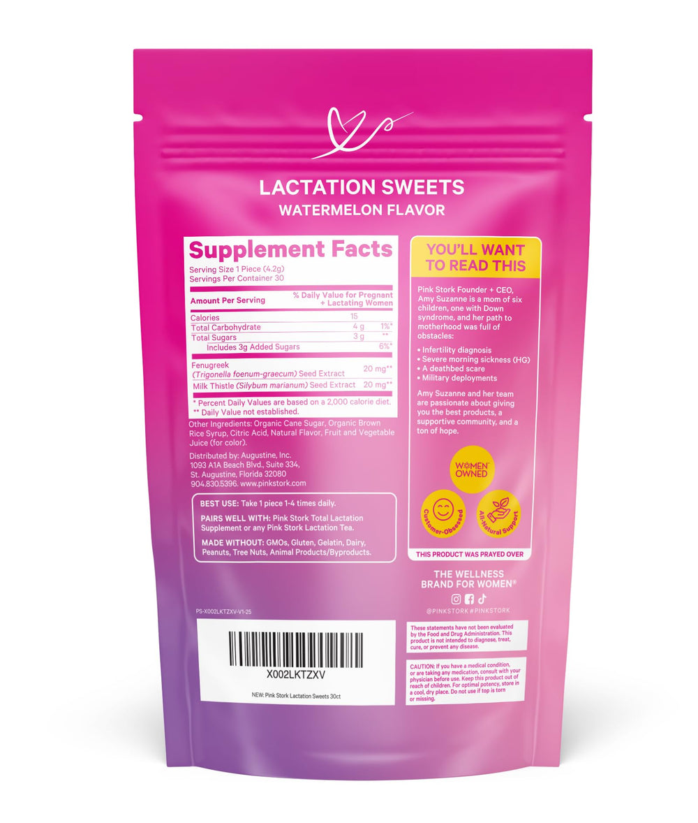 Gluten-free, dairy-free, peanut-free, GMO-free formulation on Pink Stork Lactation Sweets.