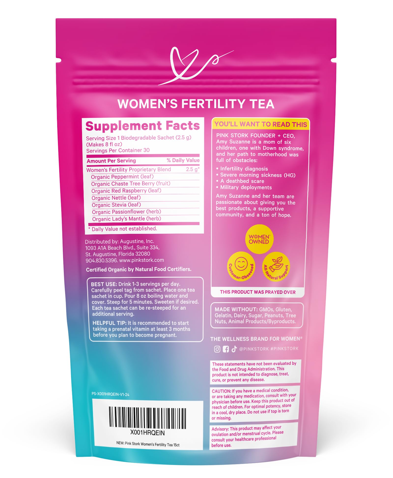 Pink Stork, a woman-owned brand supporting preconception wellness