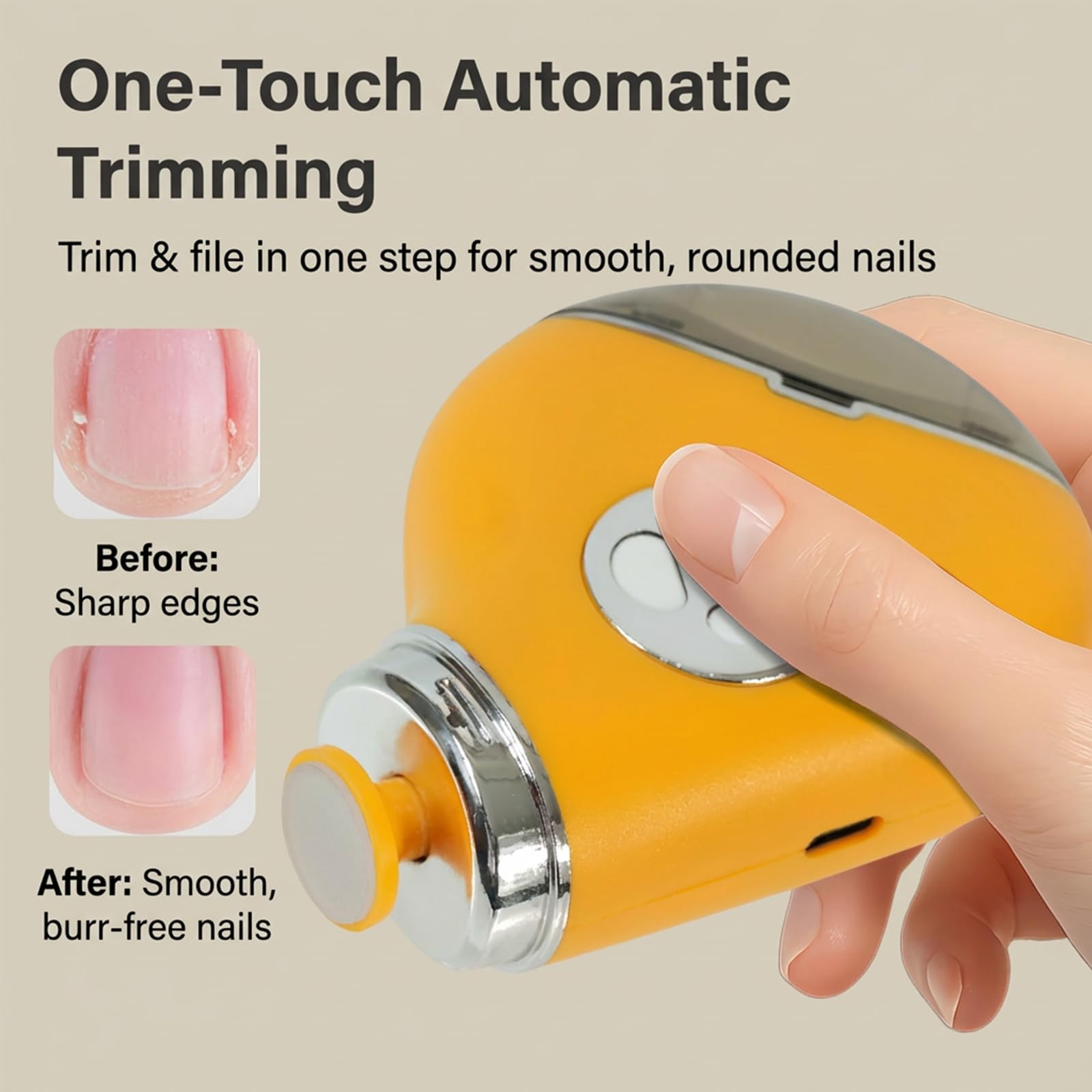 Pinkmintcat nail trimmer operates quietly for peaceful nail sessions.