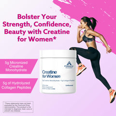 Pinnacle Research Creatine for Women pour demonstrates quick mixing for on-the-go energy.