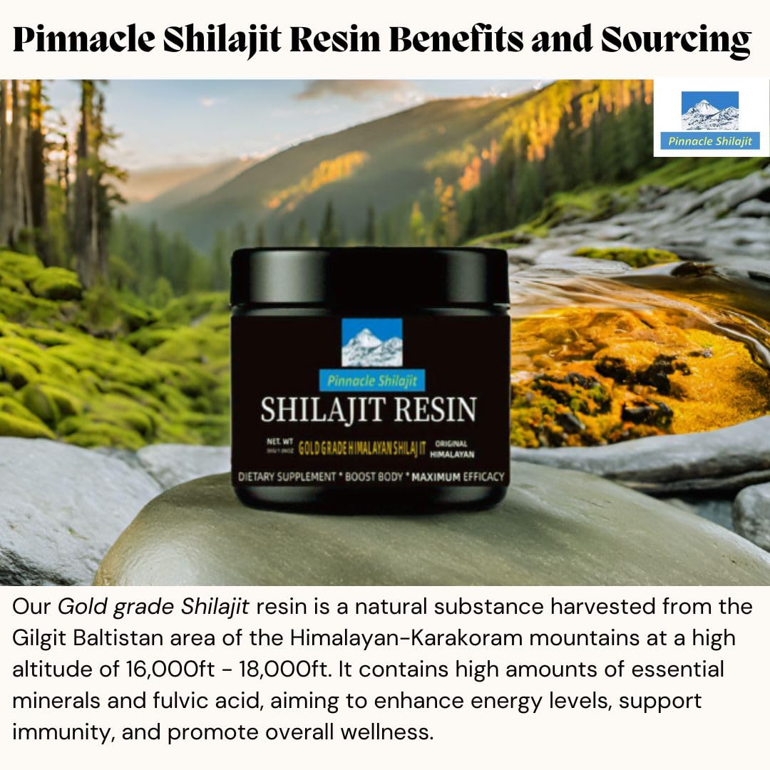 Pinnacle Shilajit resin dissolving in tea enhances daily vitality.