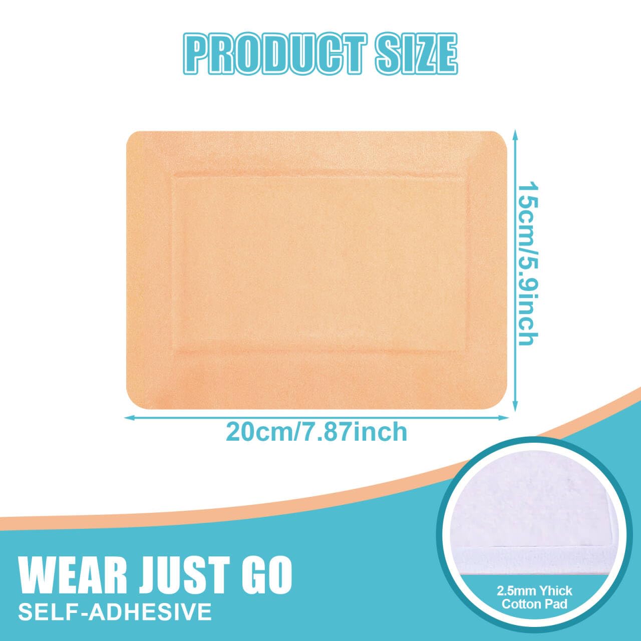 Pinsit castor oil pack wrap material closeup highlighting breathable layer