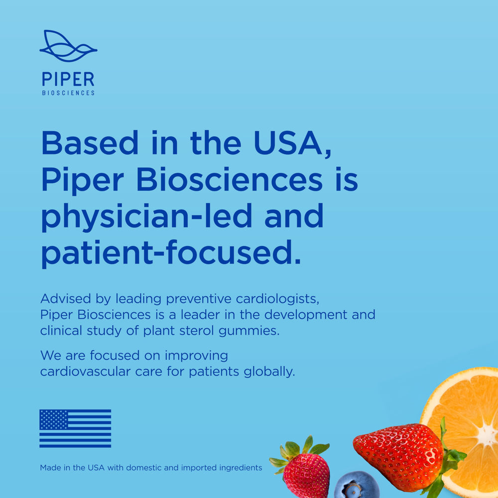 Strawberry Piper LDL gummy offers a fruity daily option.