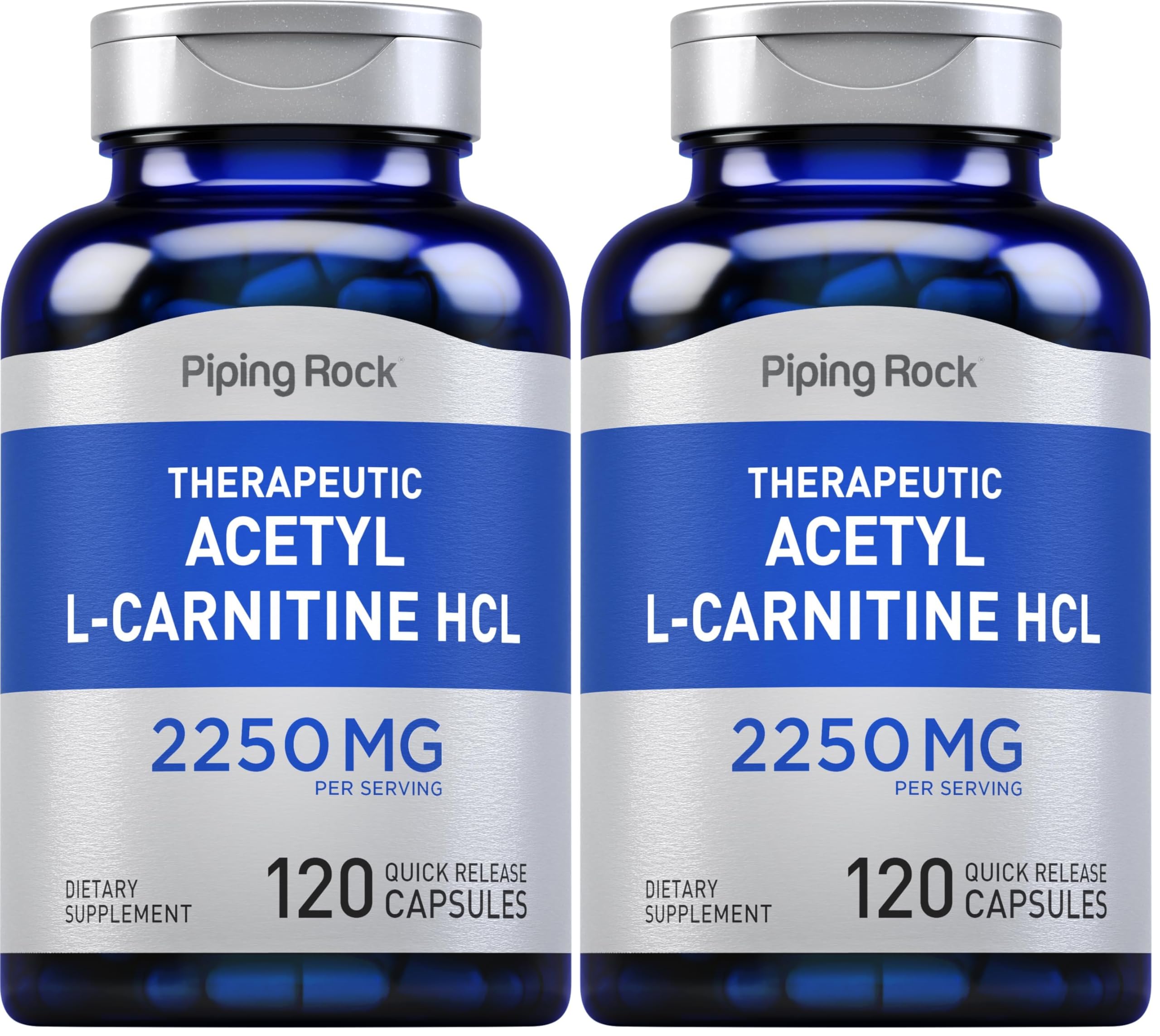 Piping Rock Acetyl L-Carnitine HCL bottle front for daily use