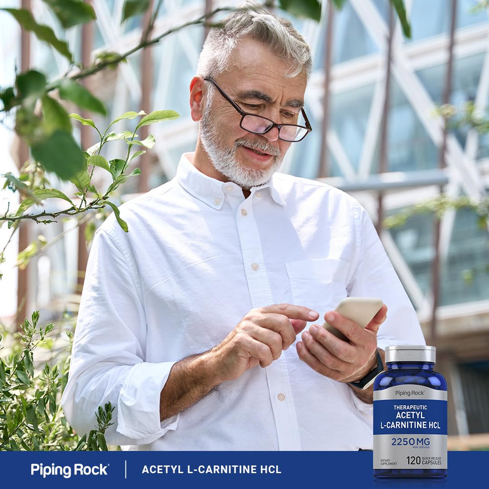 Piping Rock Acetyl L-Carnitine HCL per-pack information graphic