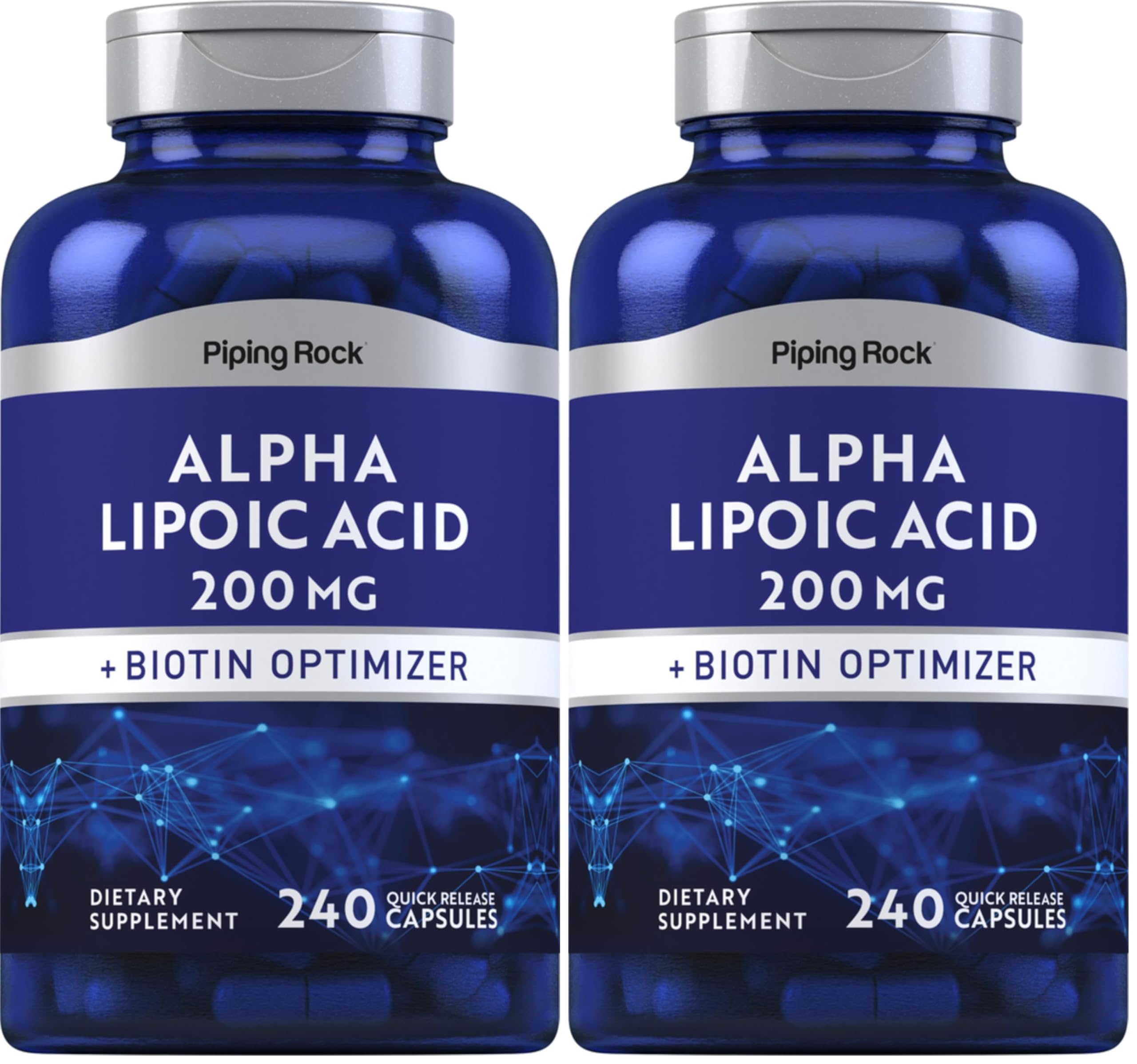 Piping Rock Alpha Lipoic Acid bottle for daily wellness routine