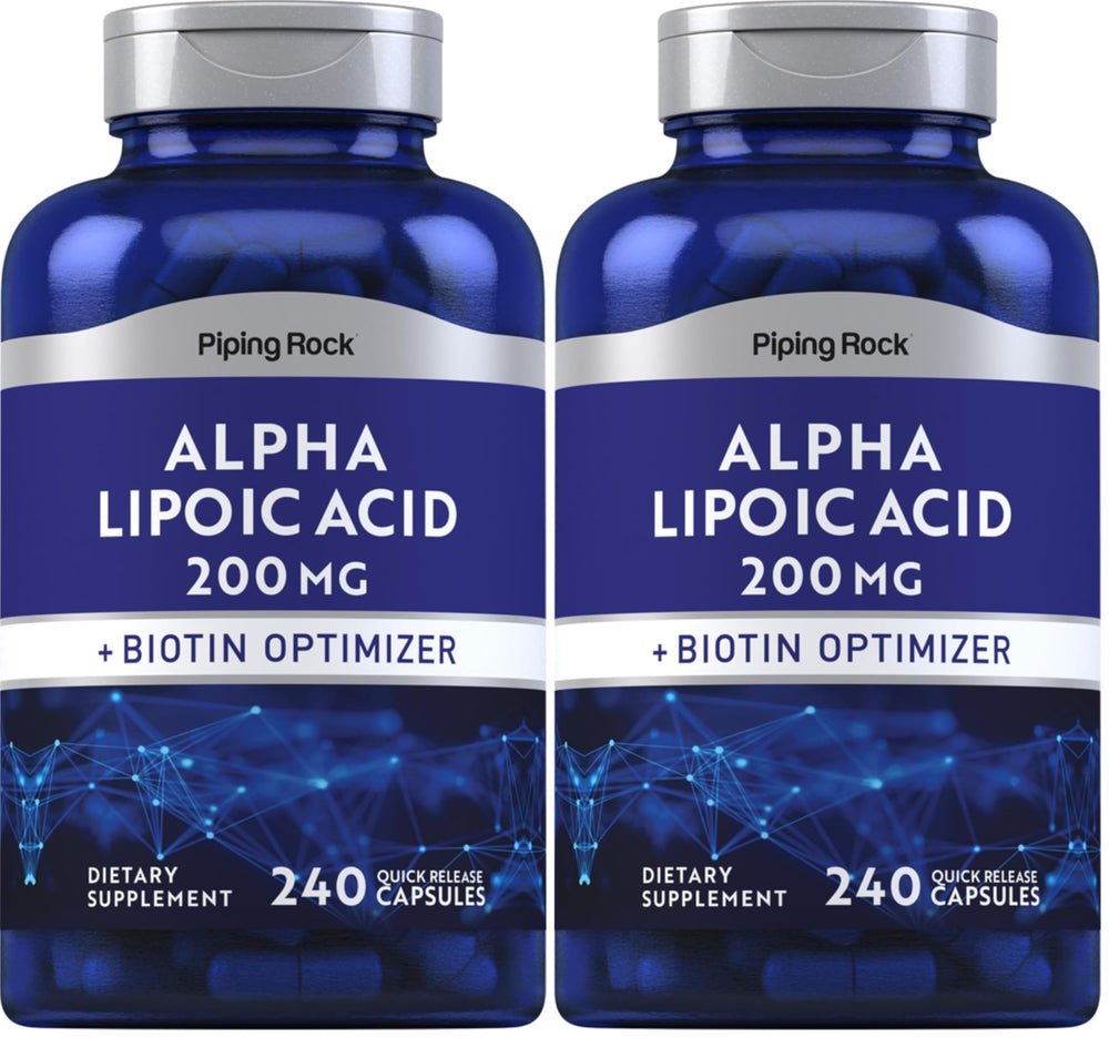 Piping Rock Alpha Lipoic Acid bottle for daily wellness routine
