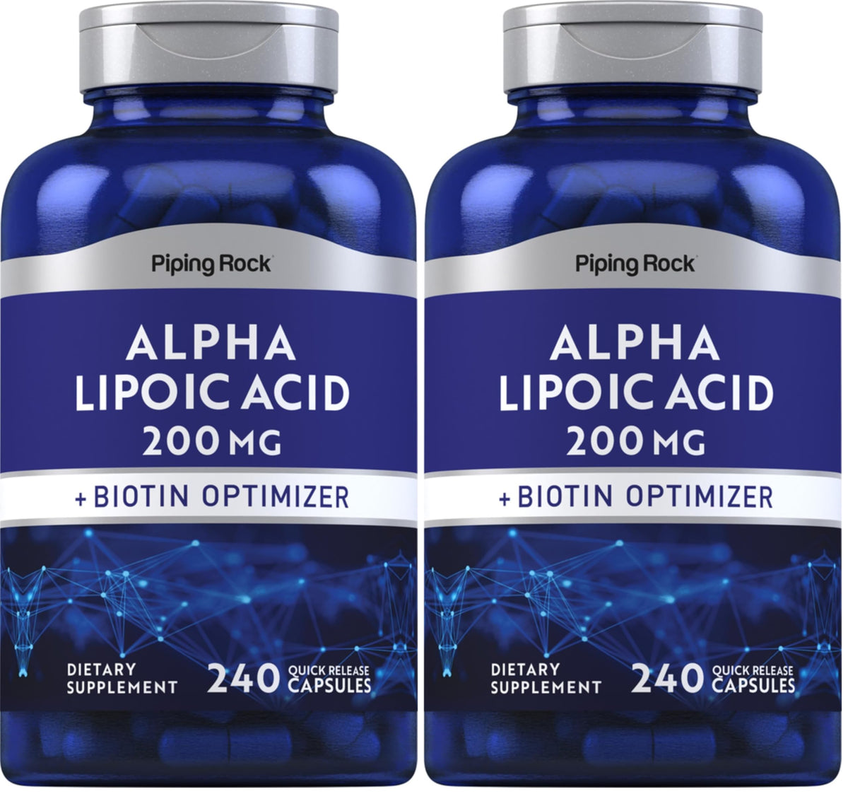 Piping Rock Alpha Lipoic Acid bottle for daily wellness routine