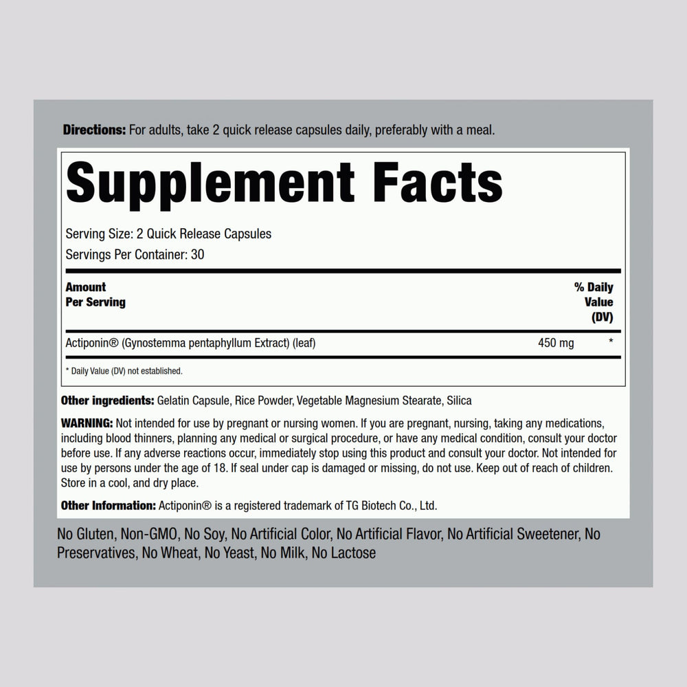 Close-up of Piping Rock AMPK capsules highlighting quick-release formula.