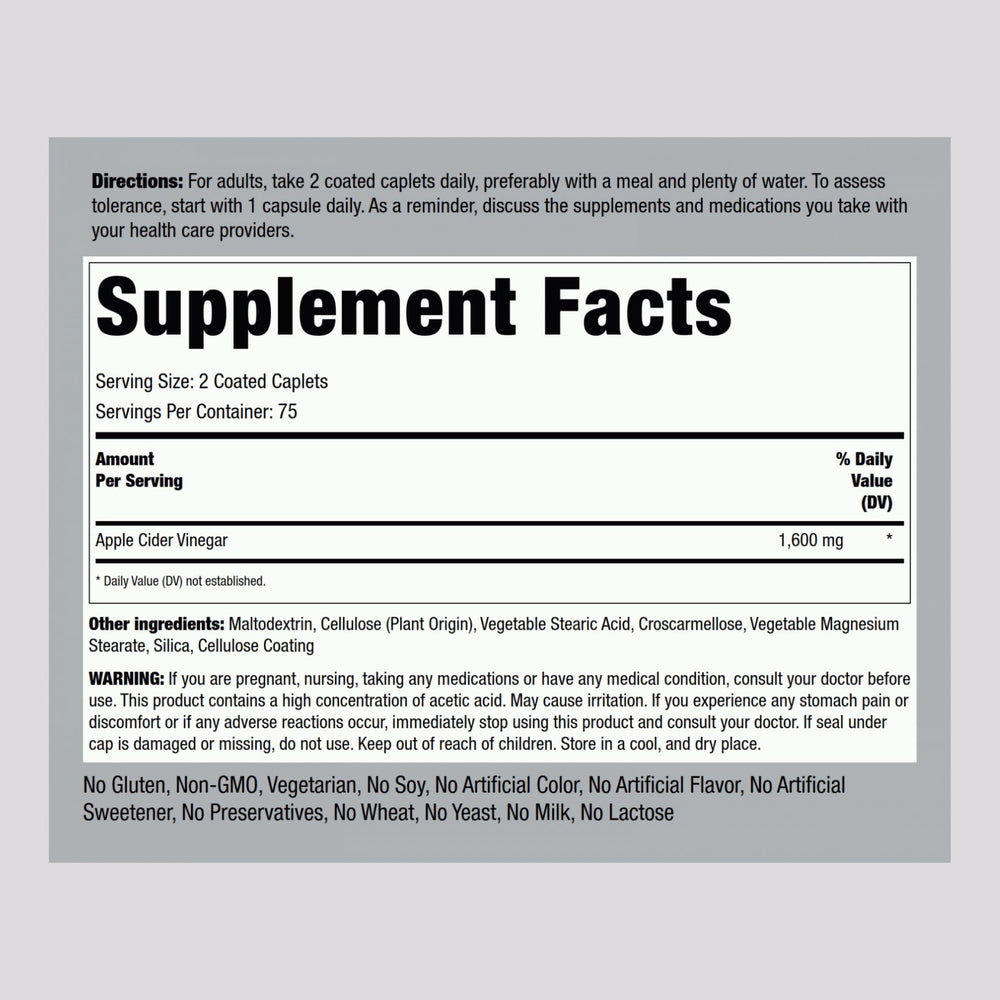 Piping Rock label close-up highlights gluten-free, non-GMO formulation