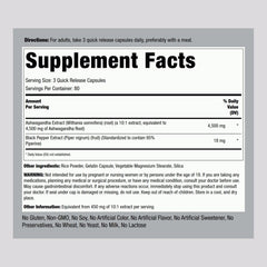 Piping Rock Ashwagandha capsules close-up for easy daily wellness.