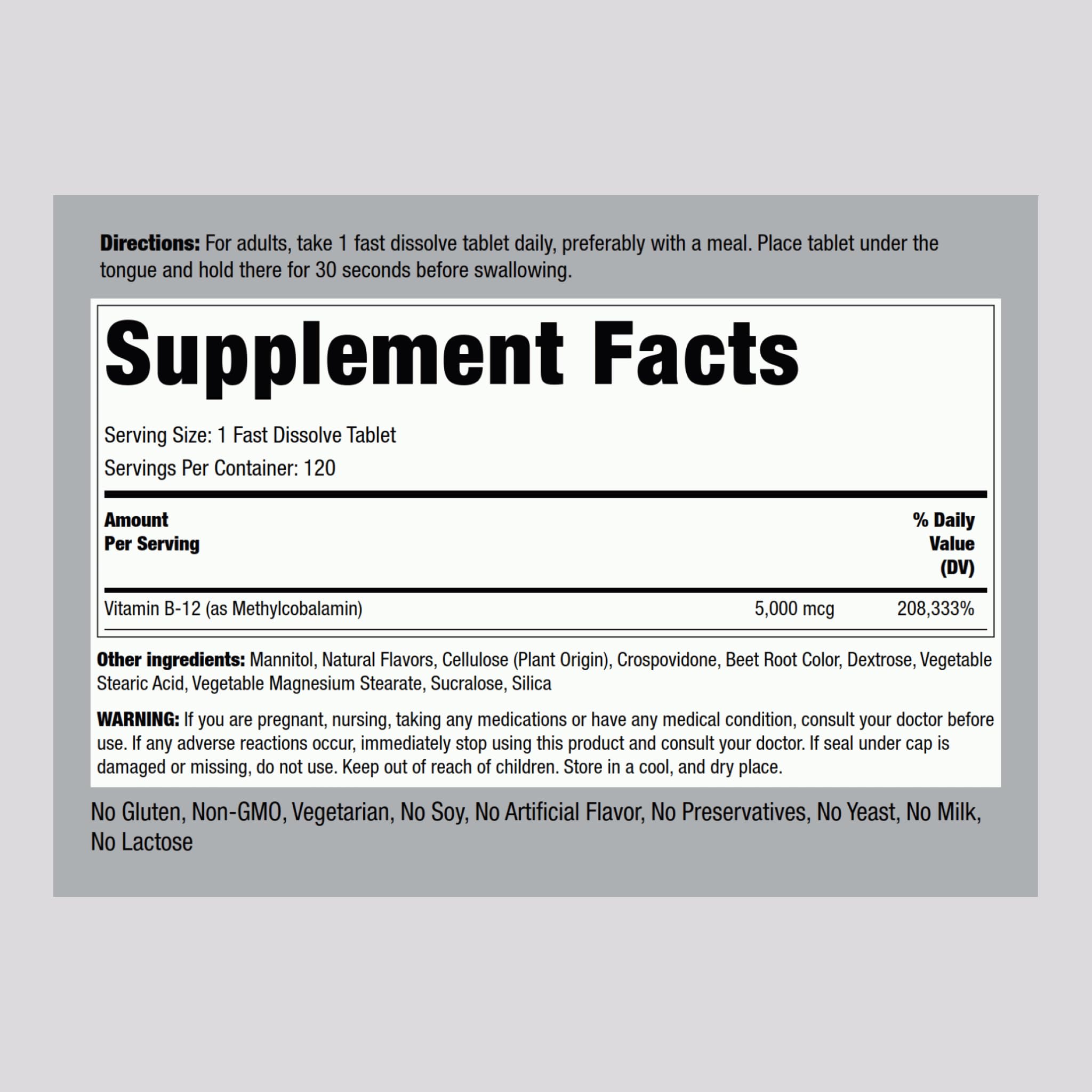 Piping Rock B12 two-pack shown for convenient long-term use.