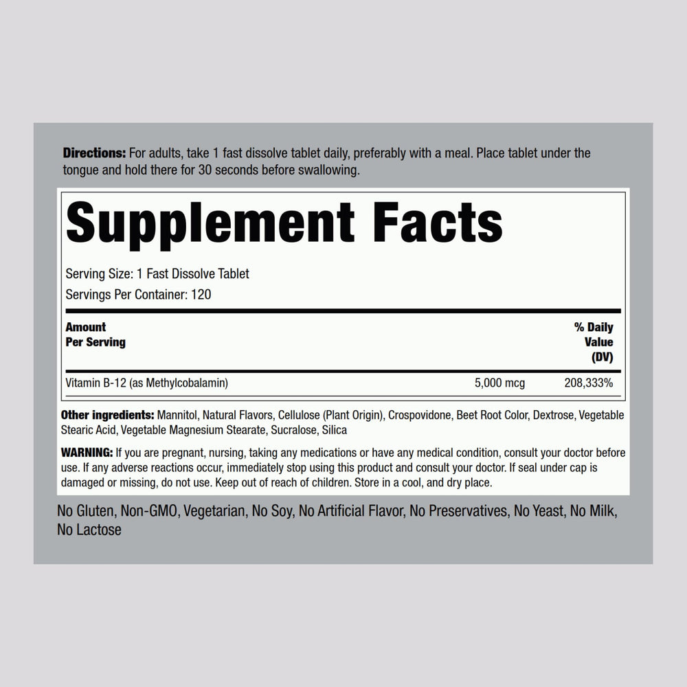 Piping Rock B12 two-pack shown for convenient long-term use.