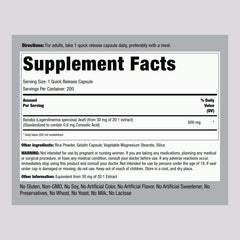 Piping Rock Banaba Leaf Extract capsules pack front shows 200-count bottle
