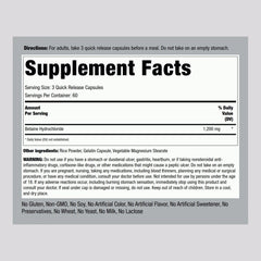 Piping Rock Betaine HCL capsules pour bottle suitable for daily routine
