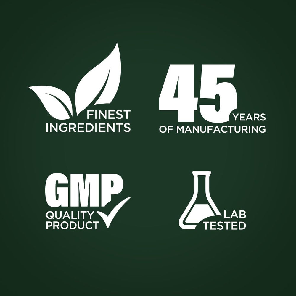 Ingredient panel emphasizes trusted sourcing and laboratory-tested quality