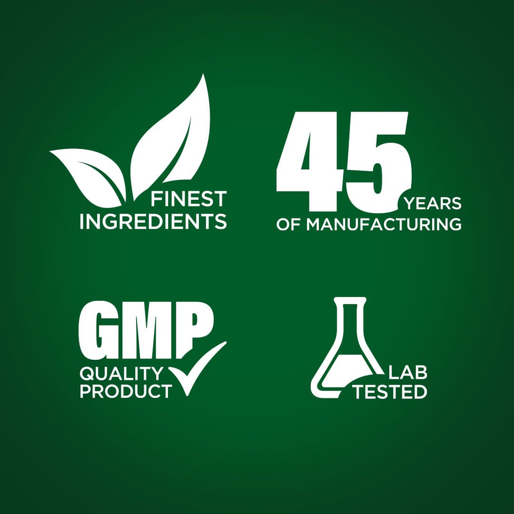 Piping Rock Chlorella gluten-free non-GMO seal and quality emphasis