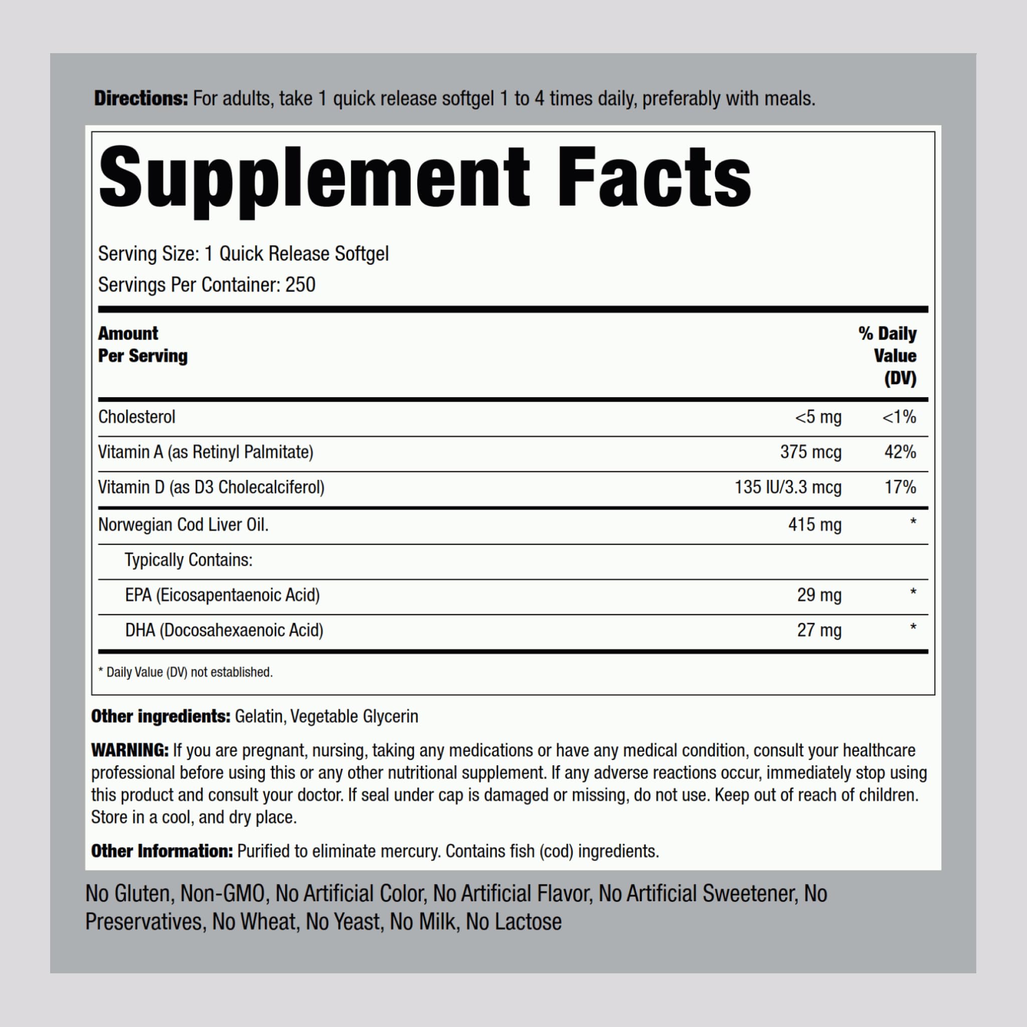 Close-up of Piping Rock softgels capsules for convenient daily use.