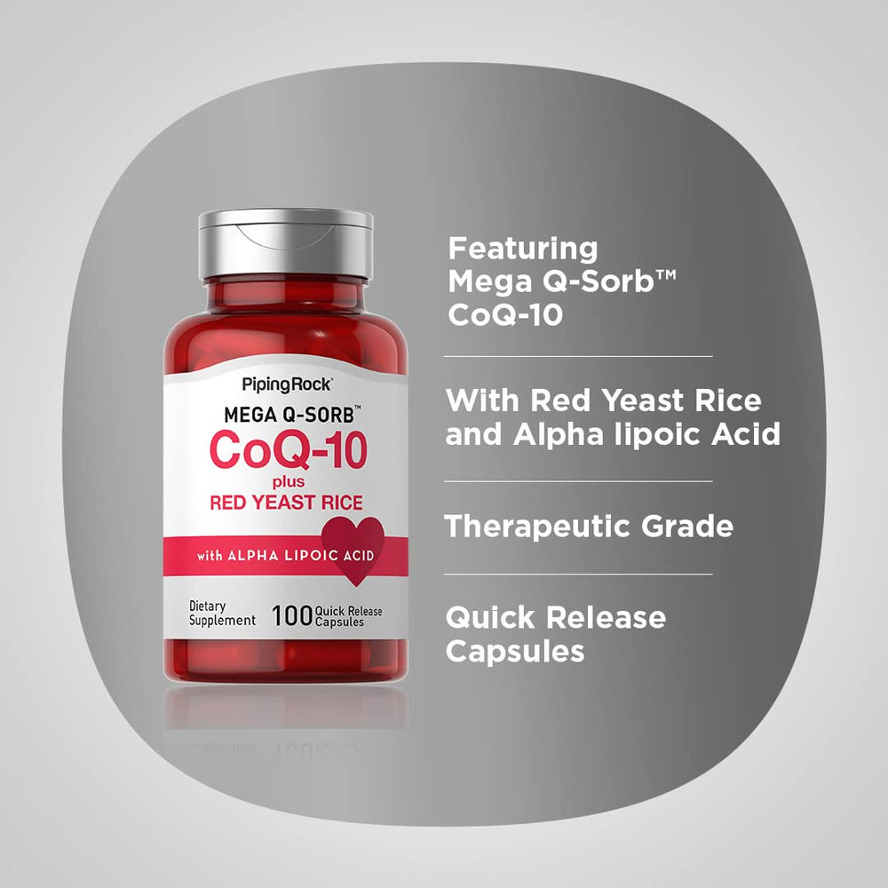 Piping Rock CoQ10 pack of 2 box emphasizes value and convenience