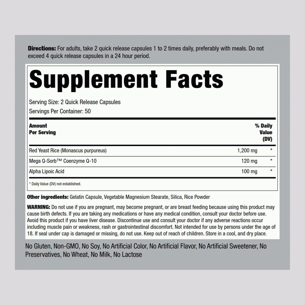 Piping Rock CoQ10 capsules show quick release convenience