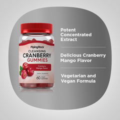 Piping Rock Cranberry Gummies label front communicates lab-tested quality.