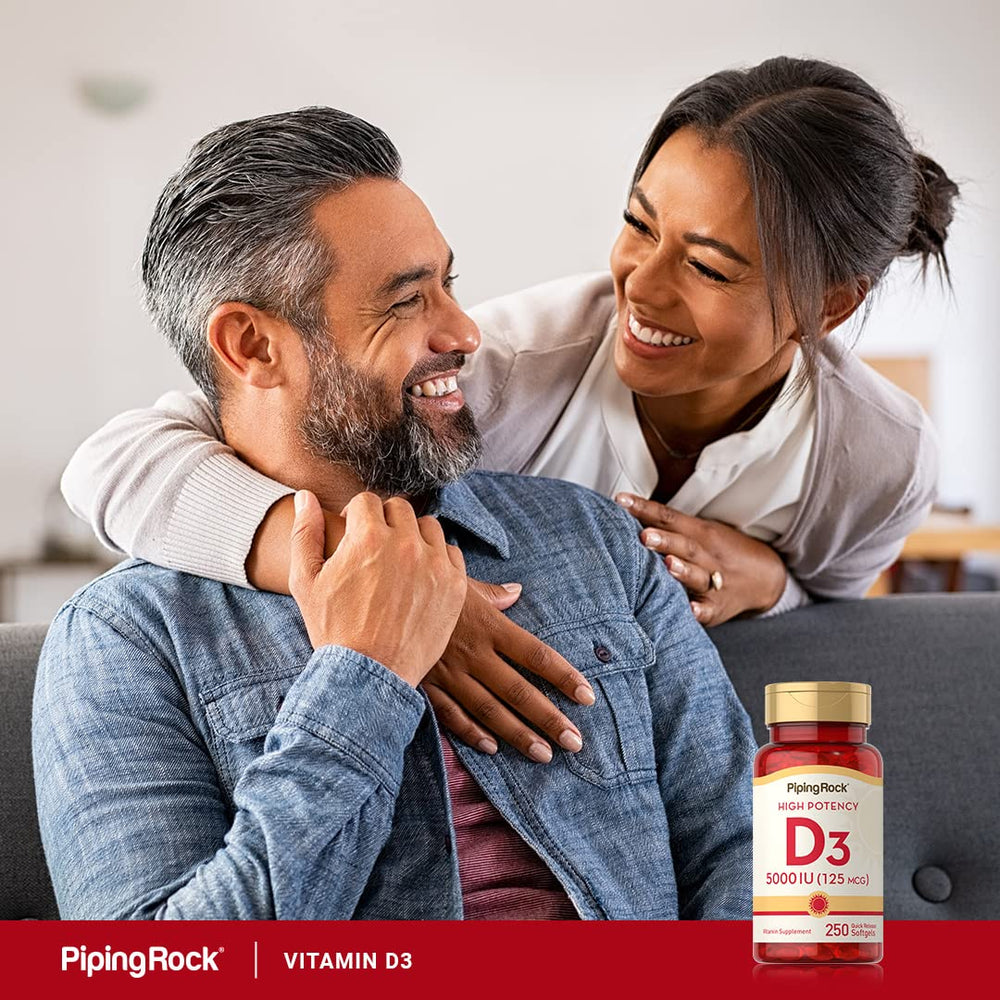 Piping Rock Vitamin D3 ready for daily supplement routine.