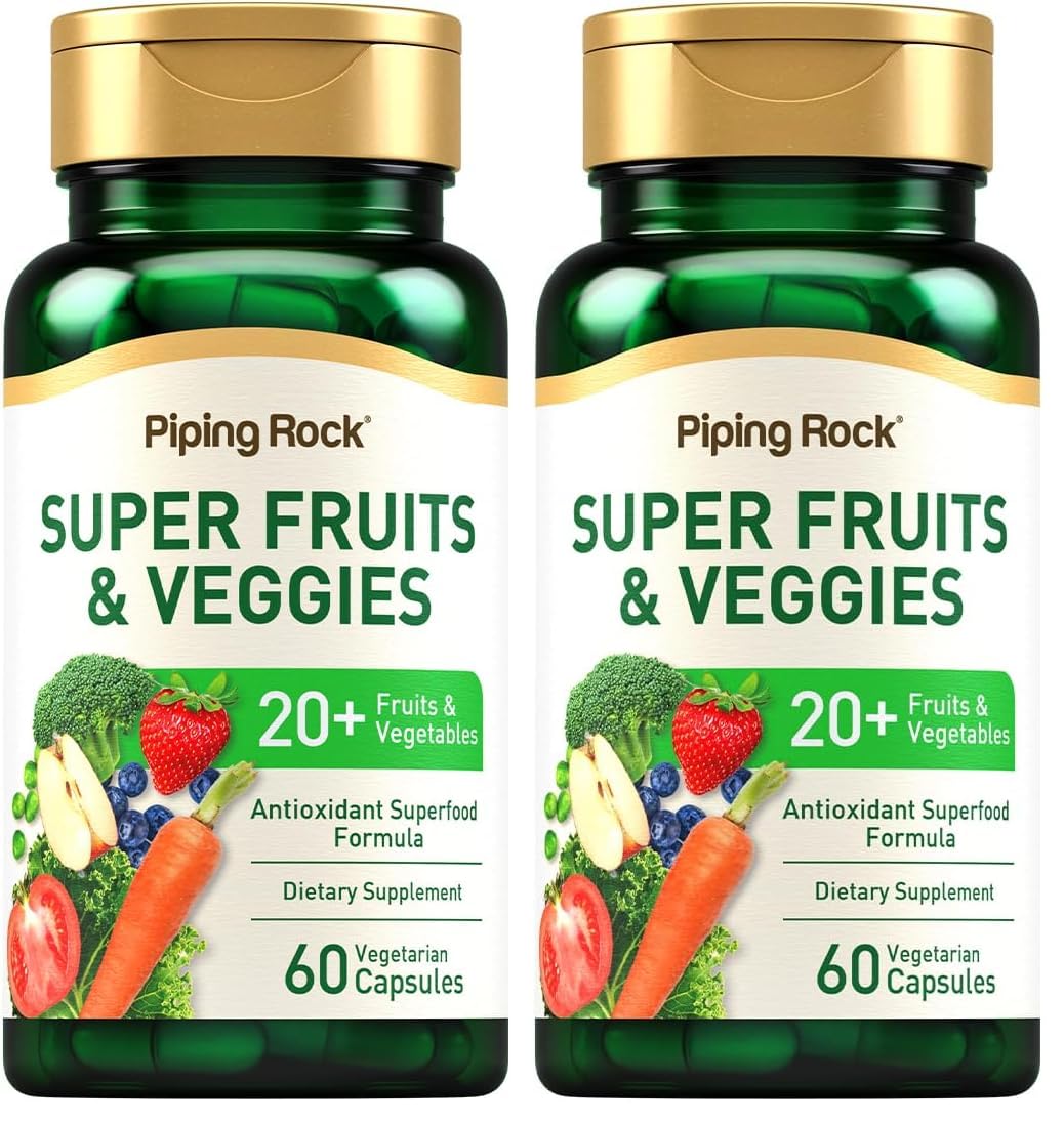 Piping Rock Fruits and Veggies Supplement bottle front for daily wellness support