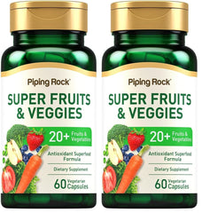 Piping Rock Fruits and Veggies Supplement bottle front for daily wellness support