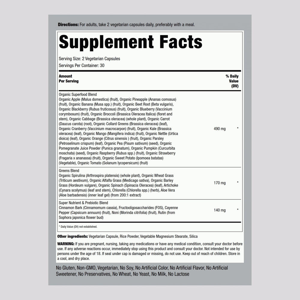Piping Rock capsules close-up highlighting vegetarian formula for everyday nutrition