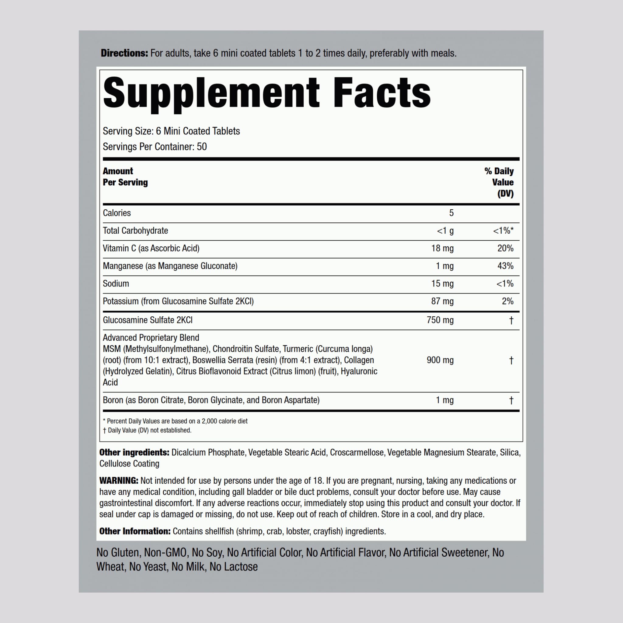 Piping Rock label close-up showing therapeutic grade formula and trusted ingredients