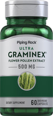 Piping Rock Graminex flower pollen extract bottle ready for daily use.