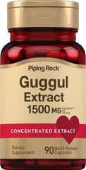 Piping Rock Guggul bottle showing 90 capsules for daily use