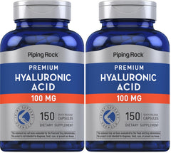 Piping Rock Hyaluronic Acid bottle front for daily usage.