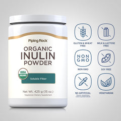 Piping Rock Organic Inulin Powder stirred into coffee or tea for subtle texture.