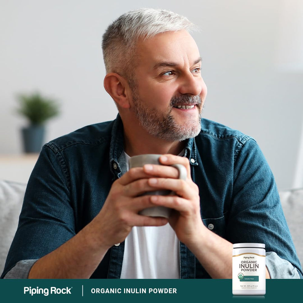 Piping Rock Inulin Powder gluten-free and non-GMO formulation in kitchen.