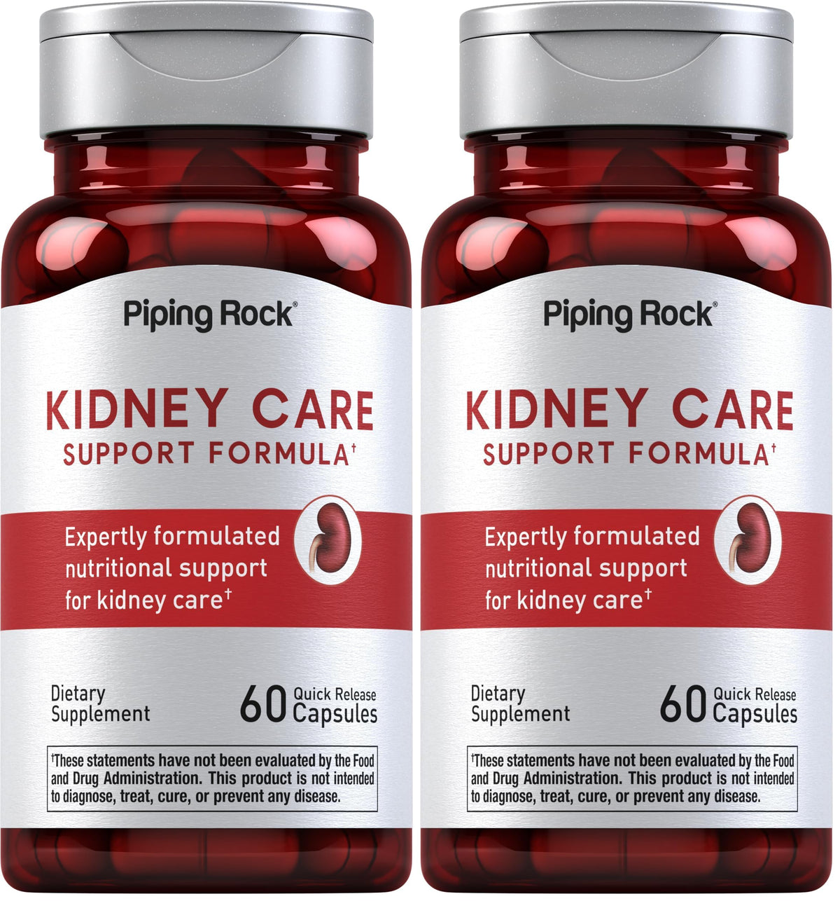 Piping Rock Kidney Support bottle front for daily wellness
