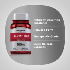 Piping Rock L-Glutathione two-bottle pack for steady supply