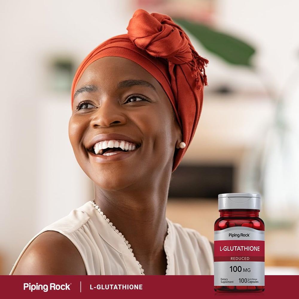 Piping Rock L-Glutathione quick-release cap for easy daily use