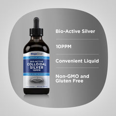 Piping Rock lab-tested silver drops emphasize trusted ingredients.