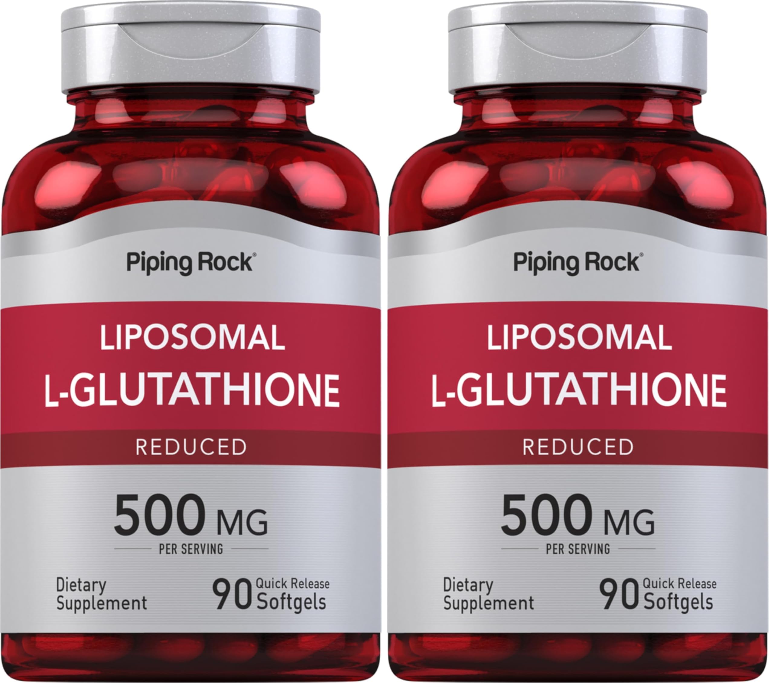 Piping Rock Liposomal Glutathione bottle-front view for daily wellness support