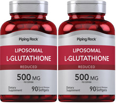 Piping Rock Liposomal Glutathione bottle-front view for daily wellness support