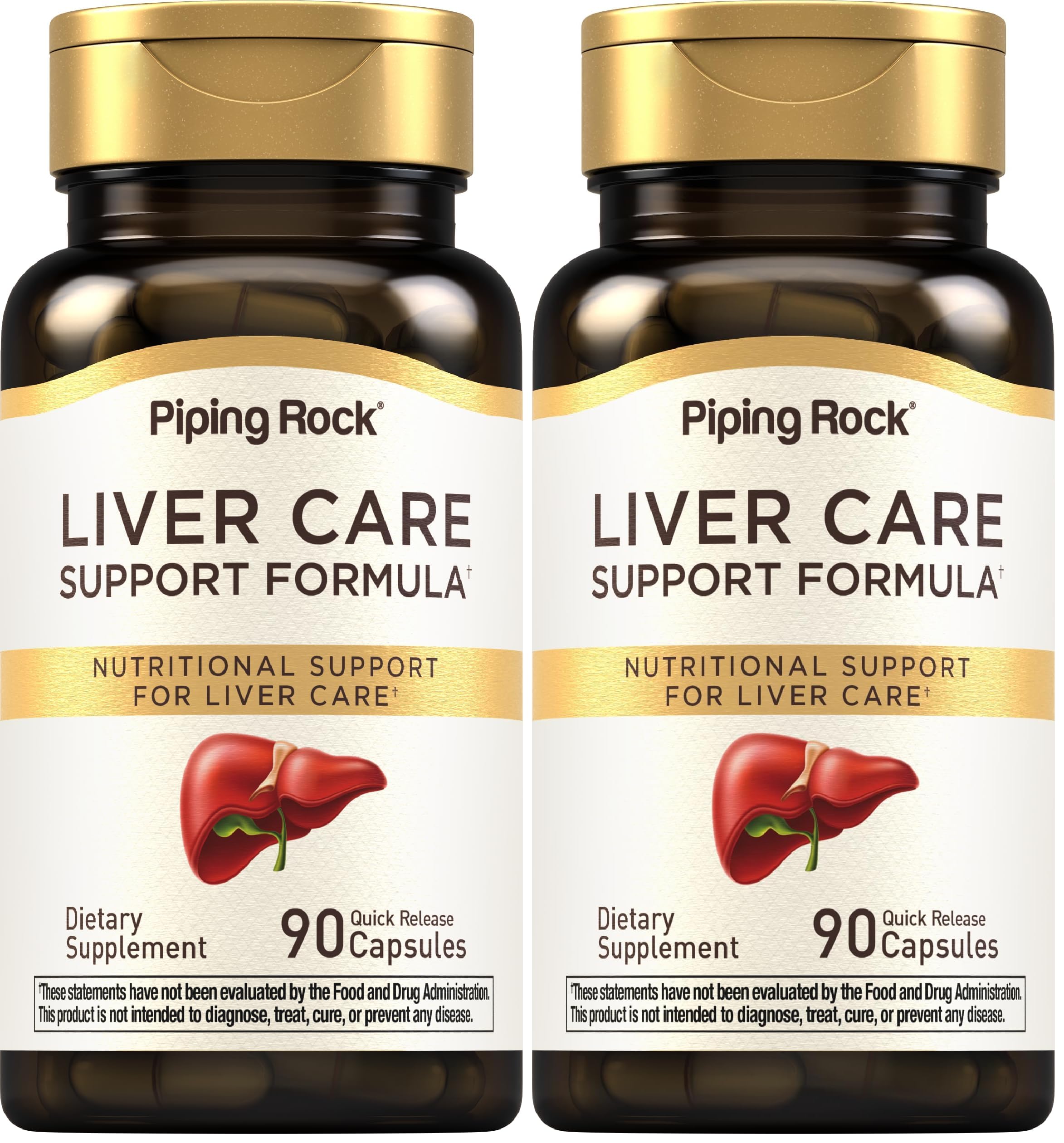 Piping Rock Liver Cleanse Complex bottle front view for daily liver care.