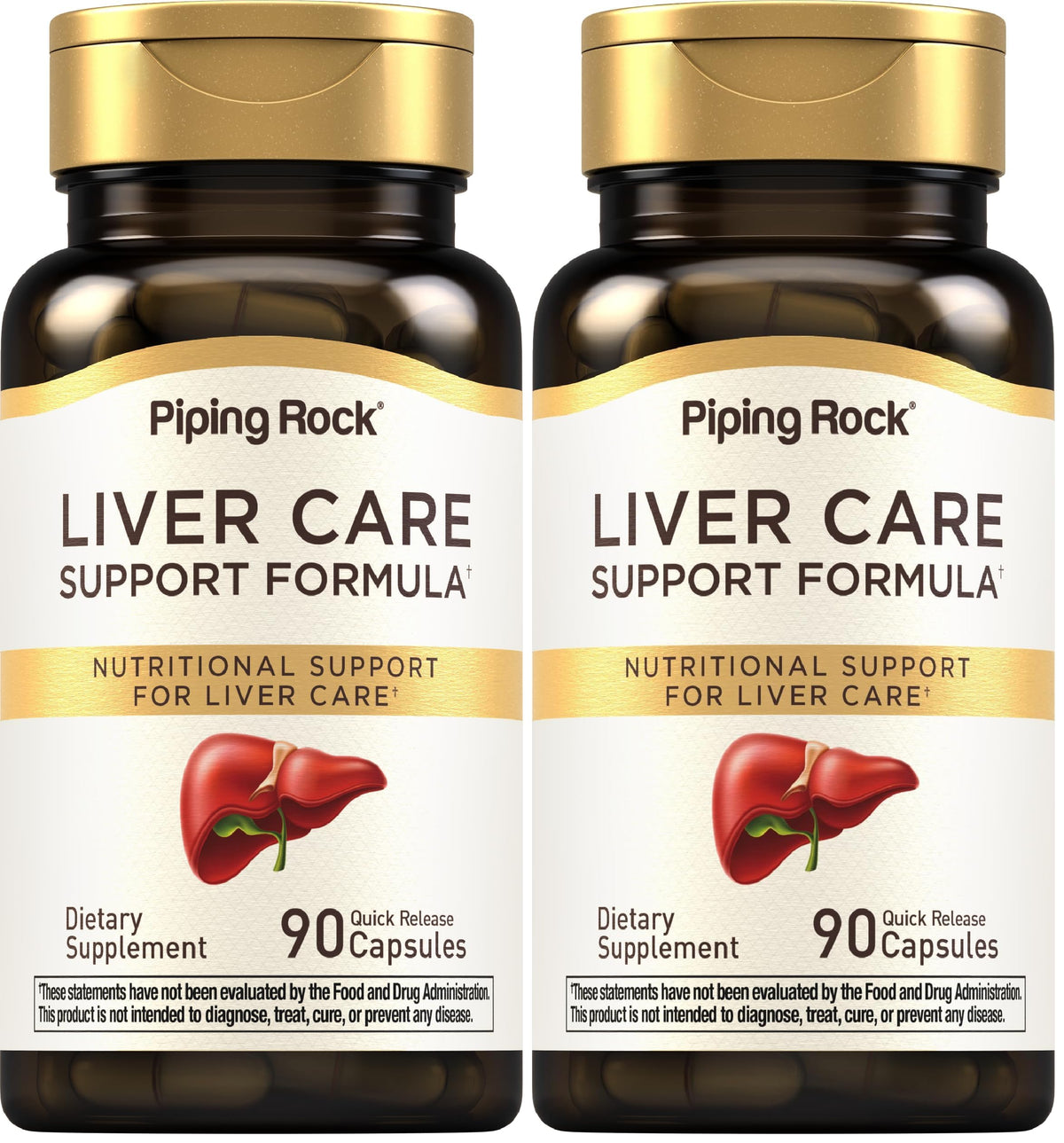 Piping Rock Liver Cleanse Complex bottle front view for daily liver care.