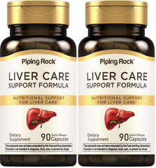 Piping Rock Liver Cleanse Complex bottle front view for daily liver care.