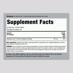 Piping Rock Magnesium Malate capsule close-up with vegetarian coating for daily use
